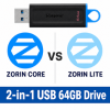 Linux USB Twin Pack (Zorin Core vs Zorin Lite)